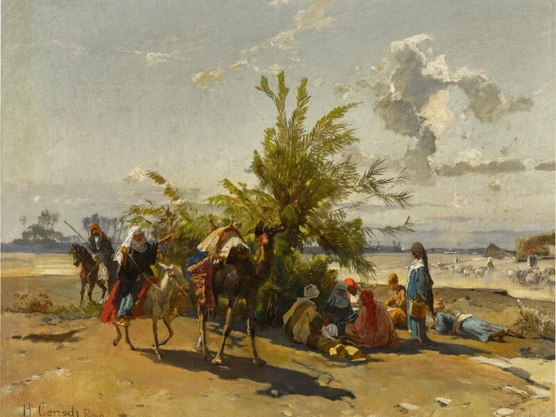 1844-Hermann David Salomon Corrodi - Accampamento